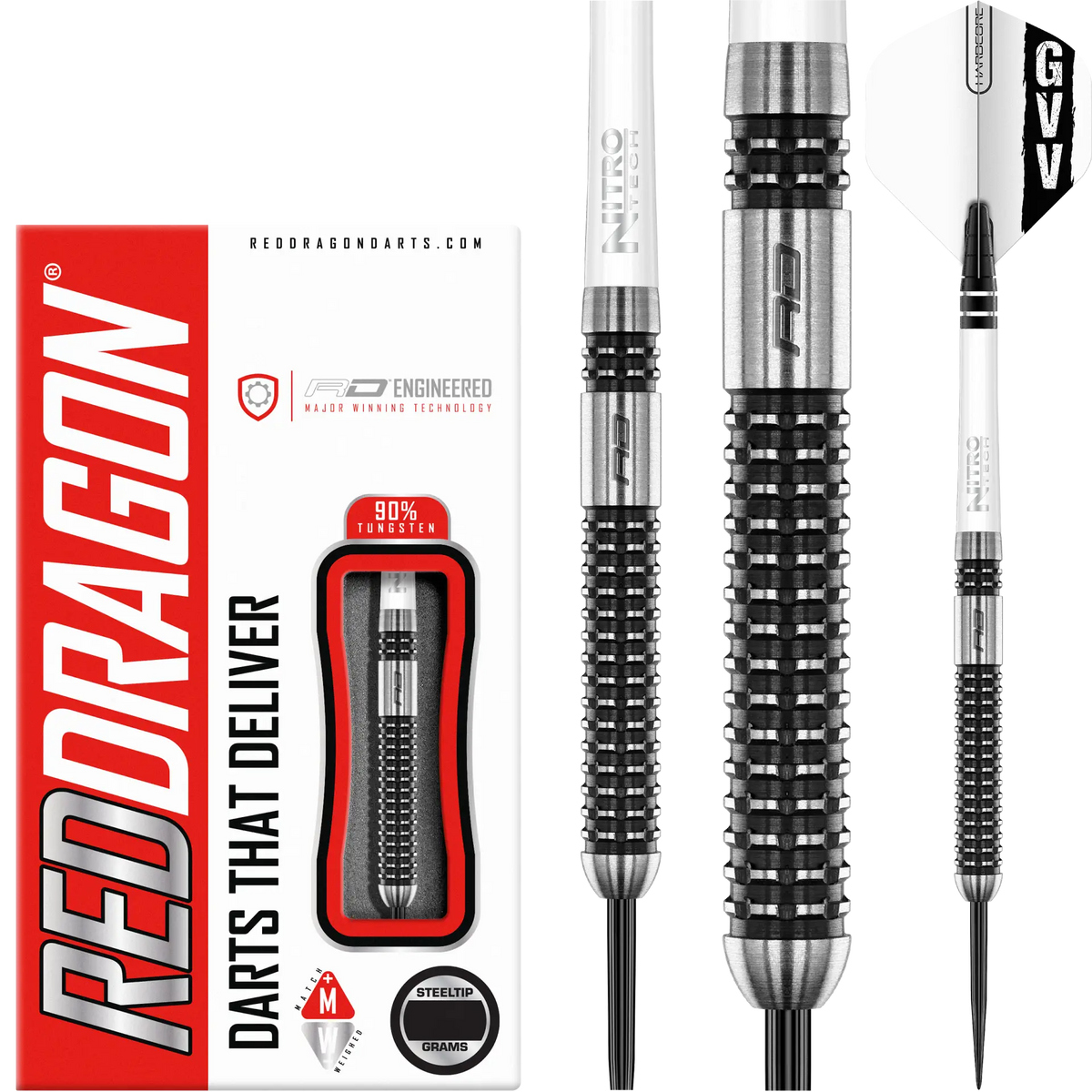 Reddragon Steel-Dart Gian Van Veen Axis SE 90% Tungsten in 21g und 23g
