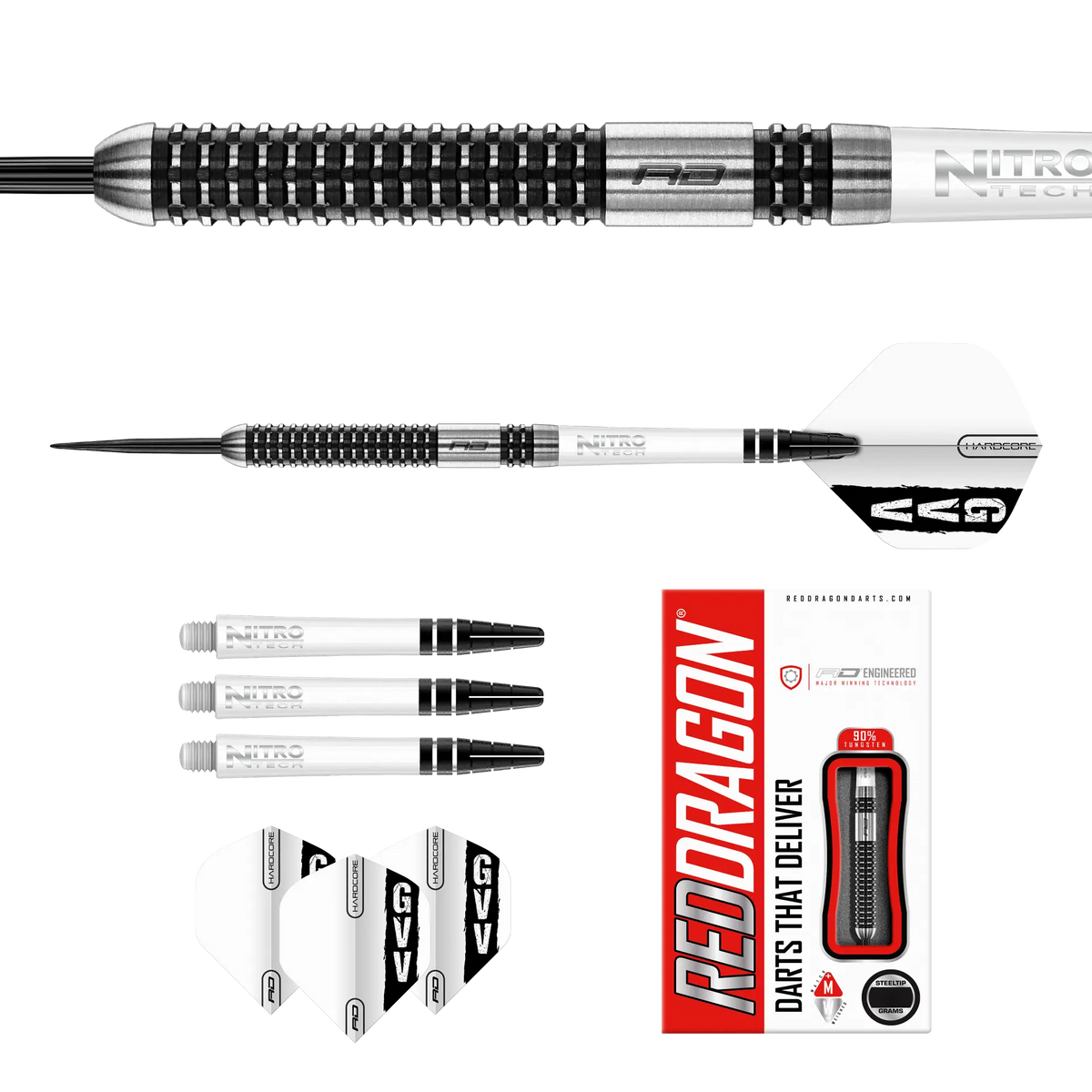 Reddragon Steel-Dart Gian Van Veen Axis SE 90% Tungsten in 21g und 23g