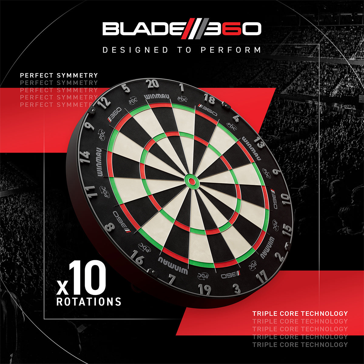 Winmau Dart-Board Blade 6 Triple-Core 360°