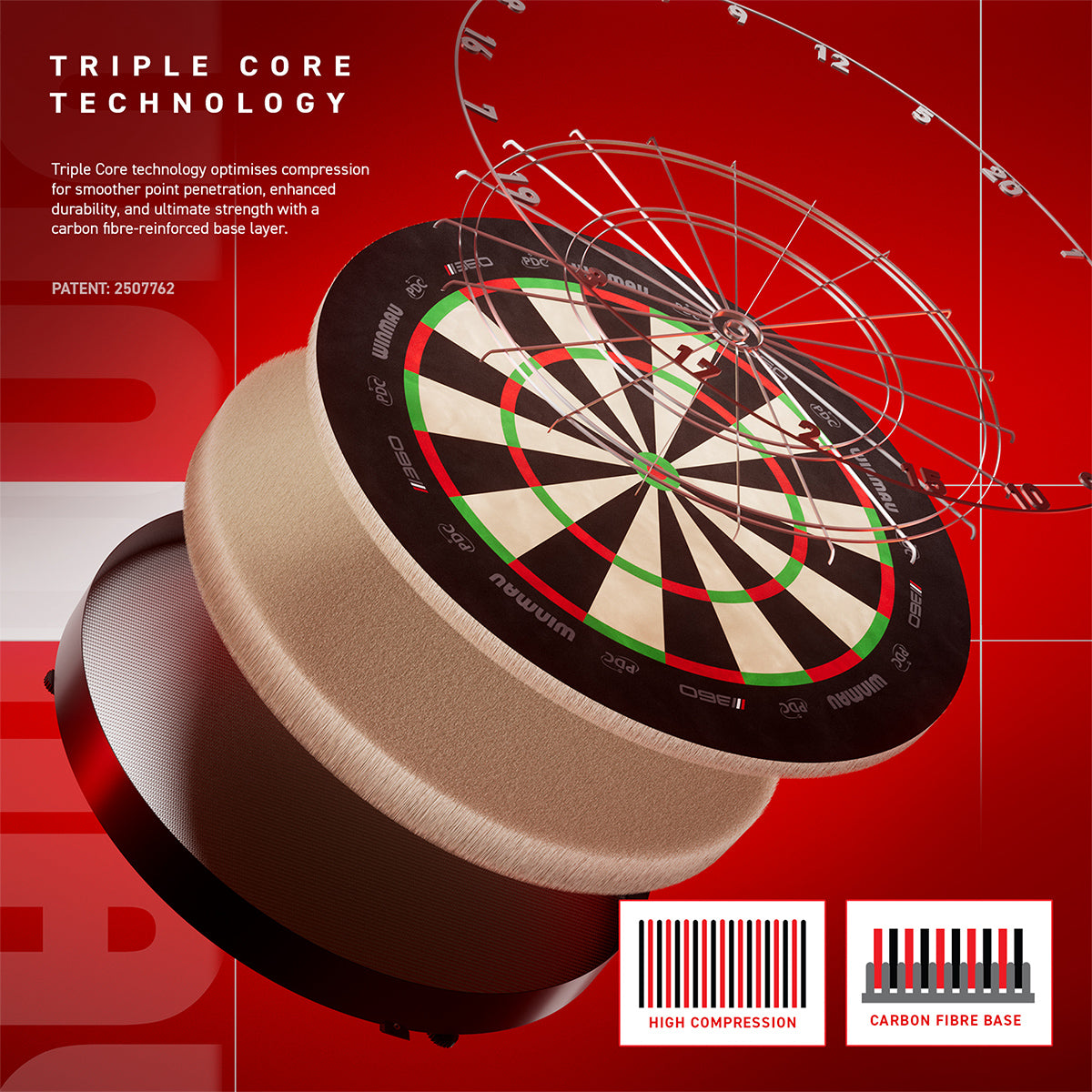 Winmau Dart-Board Blade 6 Triple-Core 360°