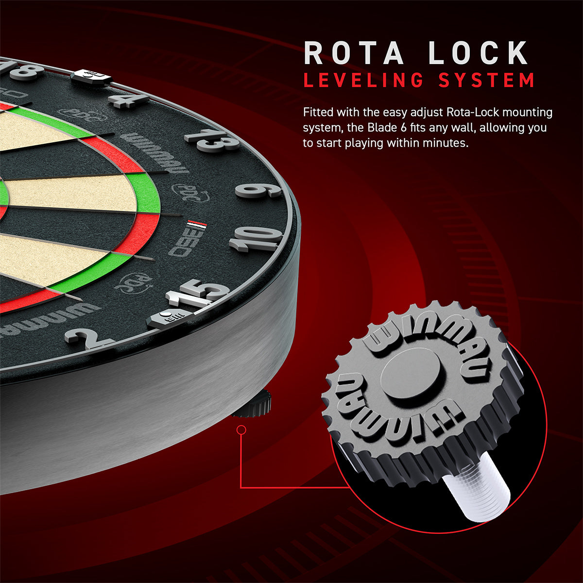 Winmau Dart-Board Blade 6 Triple-Core 360°