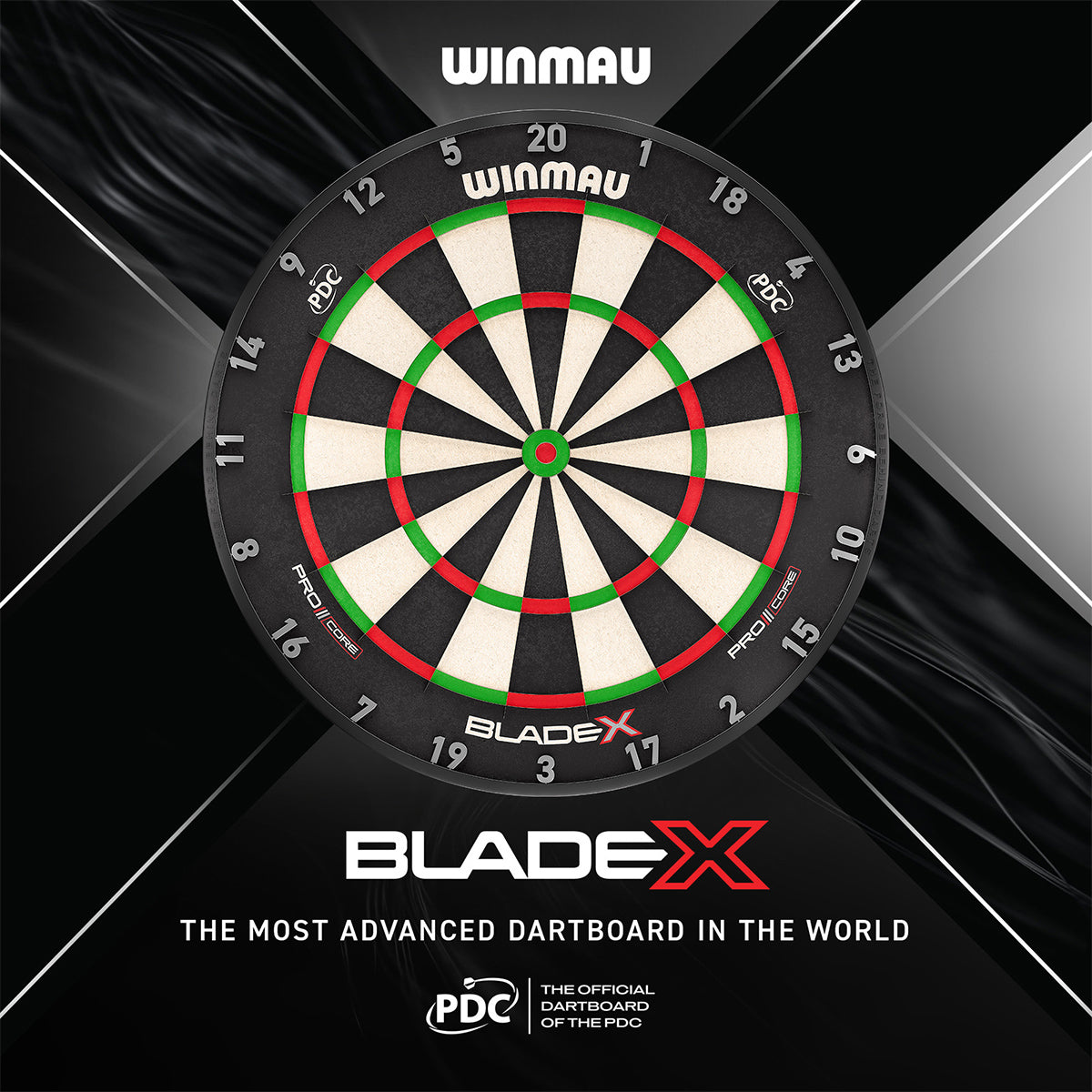 Winmau Dart-Board Blade X (Offizielles Dart-Board der PDC)