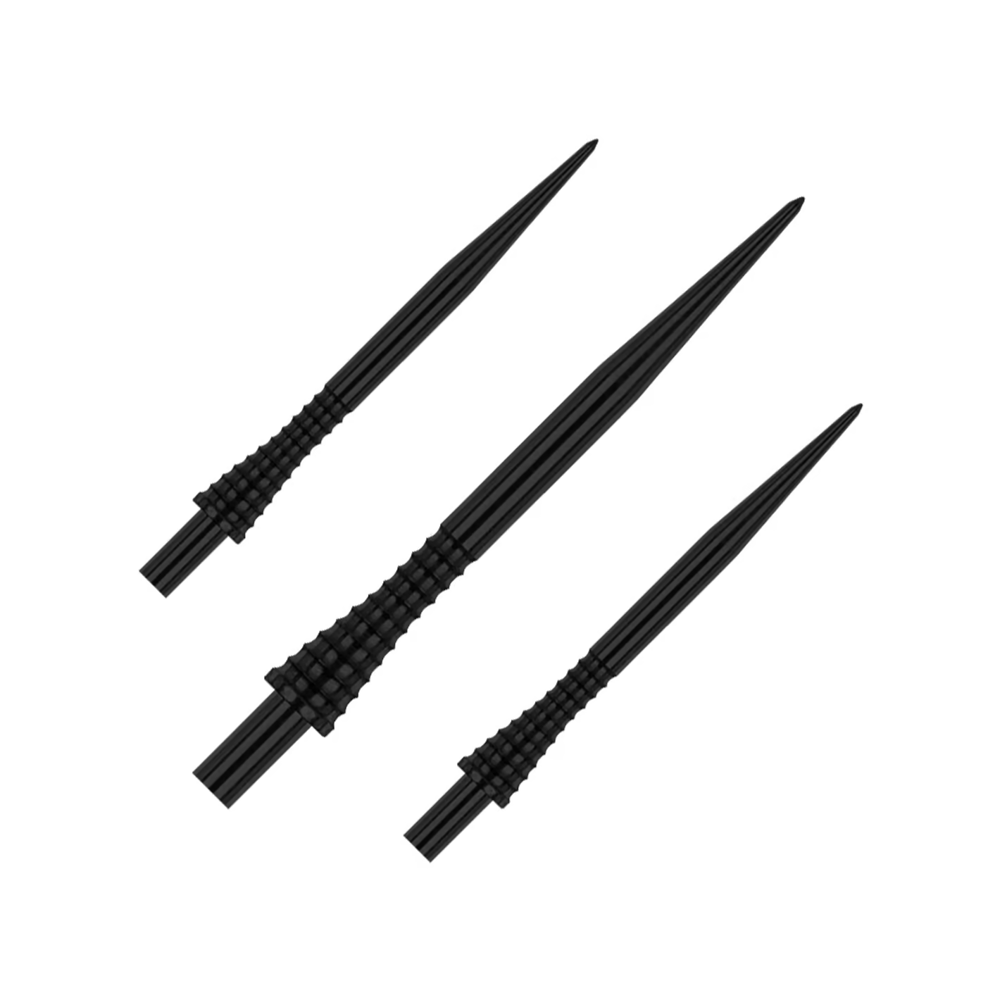 Reddragon Spitzen Raptor Gripped Black in 38mm (Set = 3 Stück)