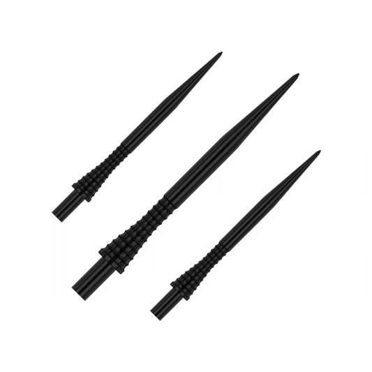 Reddragon Spitzen Raptor Gripped Black in 38mm (Set = 3 Stück)