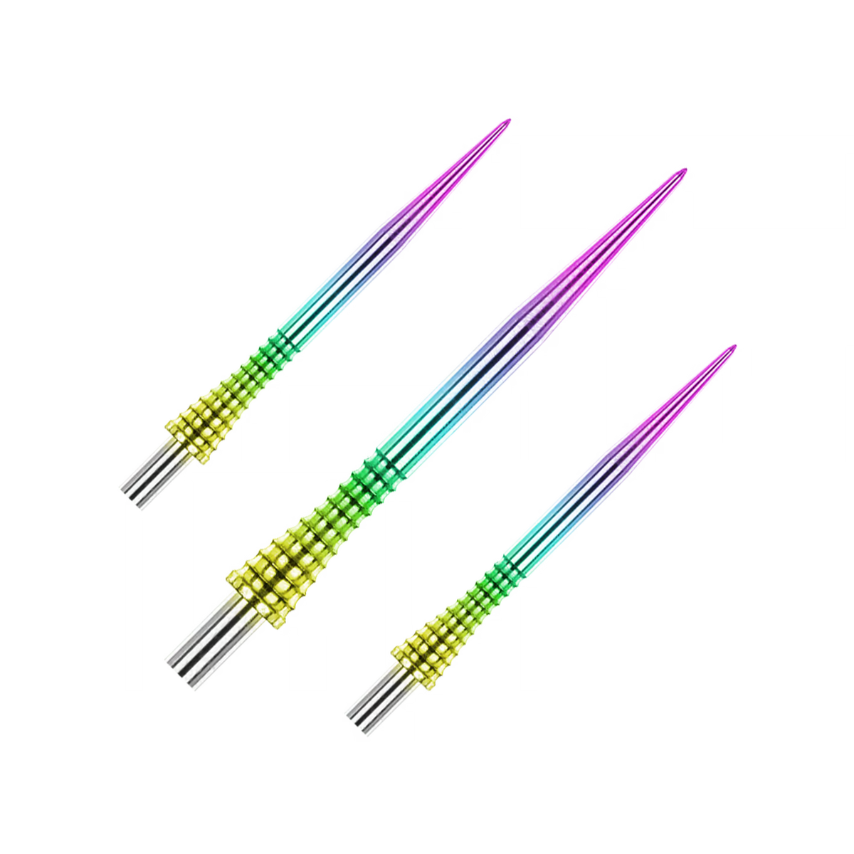 Reddragon Spitzen Raptor Gripped Rainbow in 30mm (Set = 3 Stück)