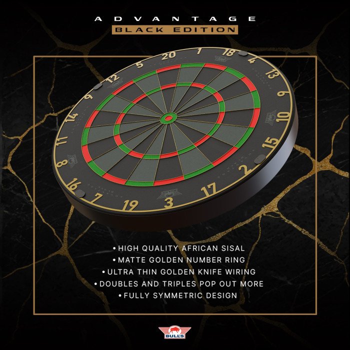 BullsNL Dartboard Advantage Black Professional