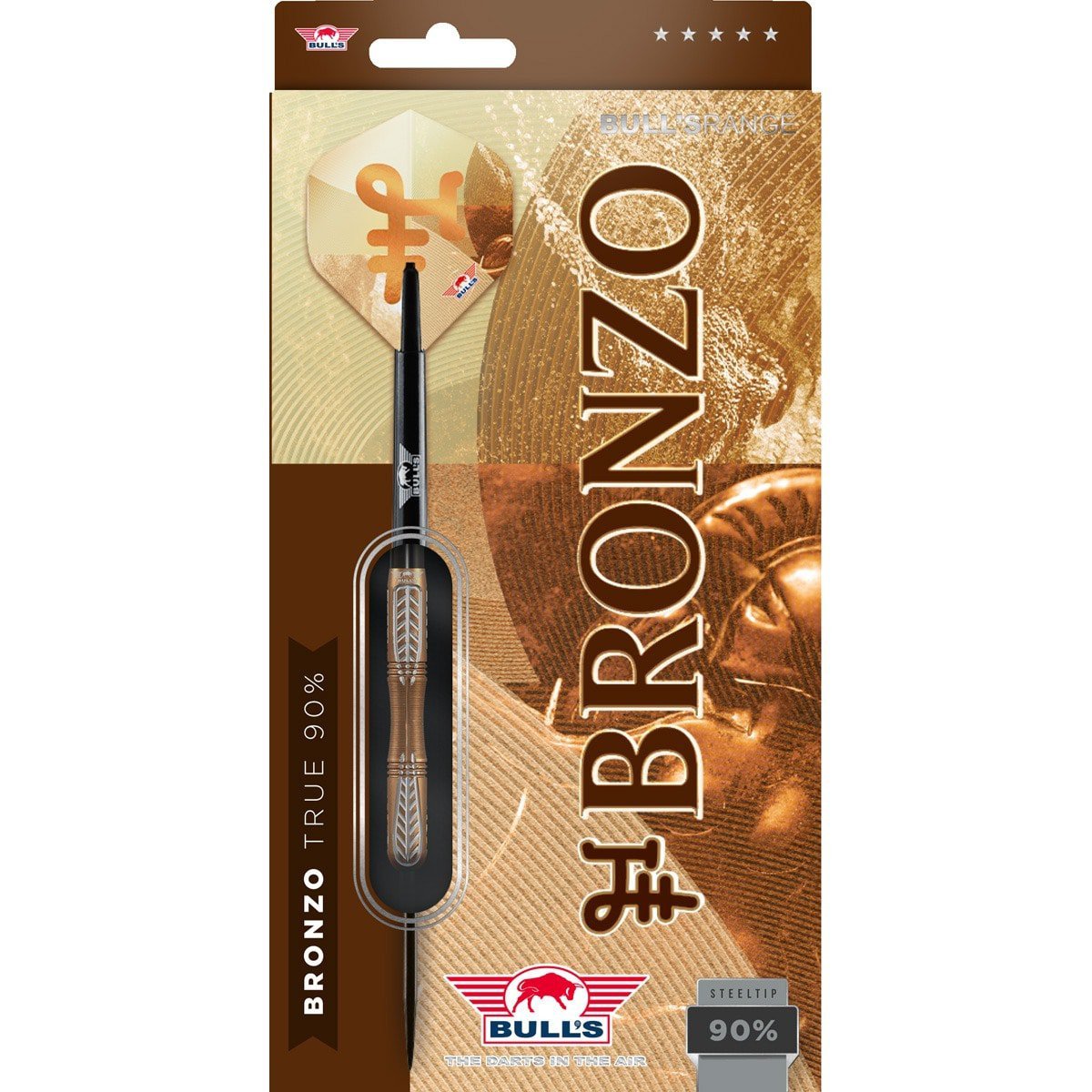 BullsNL Steel-Dart Bronzo True 90% Tungsten in 23g, 25g