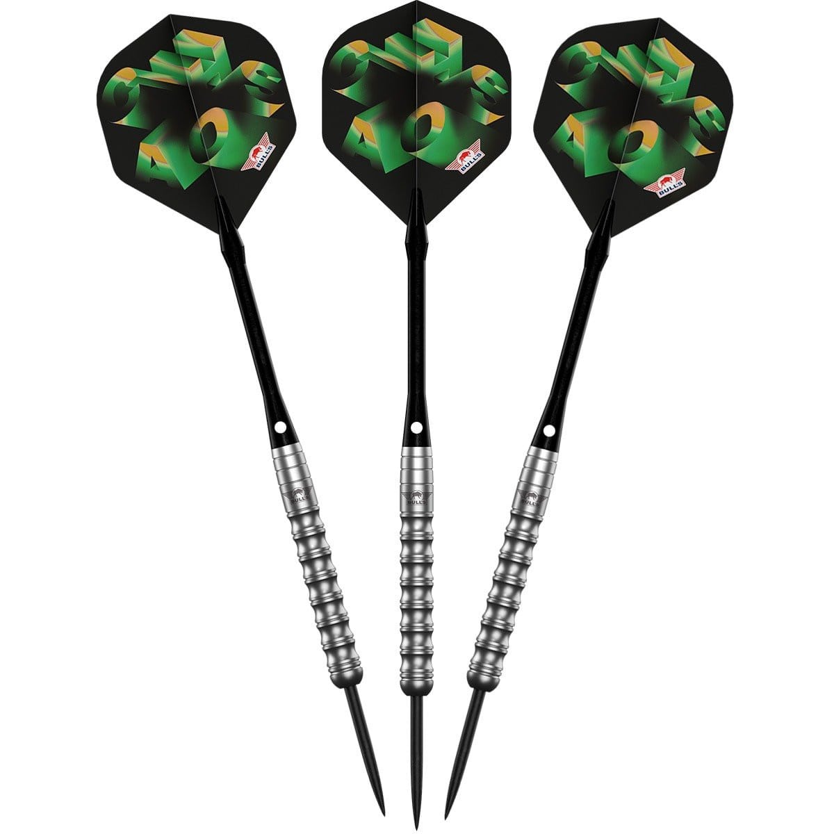 BullsNL Steel-Dart Chaos 90% Tungsten Green 20g, 22g, 24g
