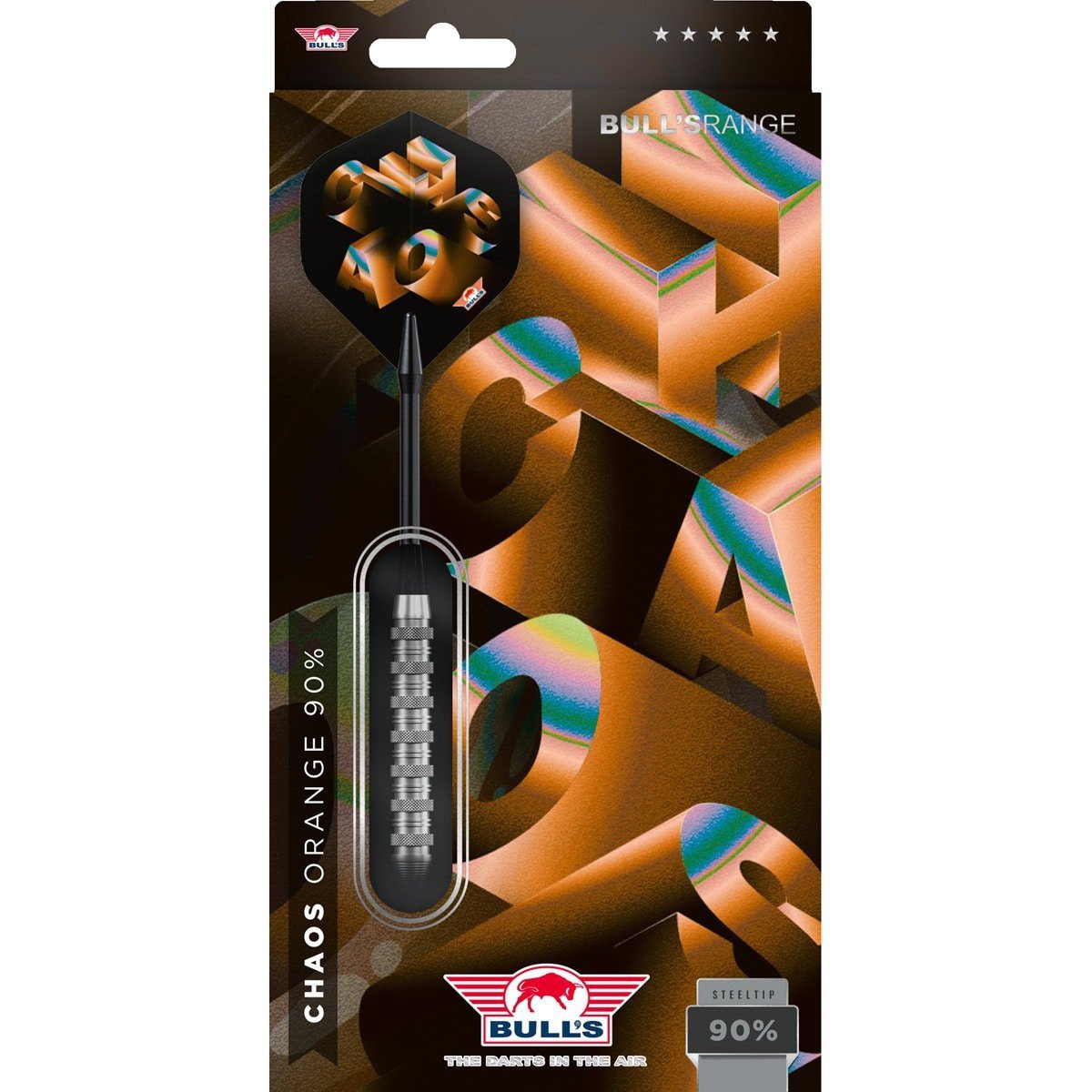 BullsNL Steel-Dart Chaos 90% Tungsten Orange 21g, 23g, 25g