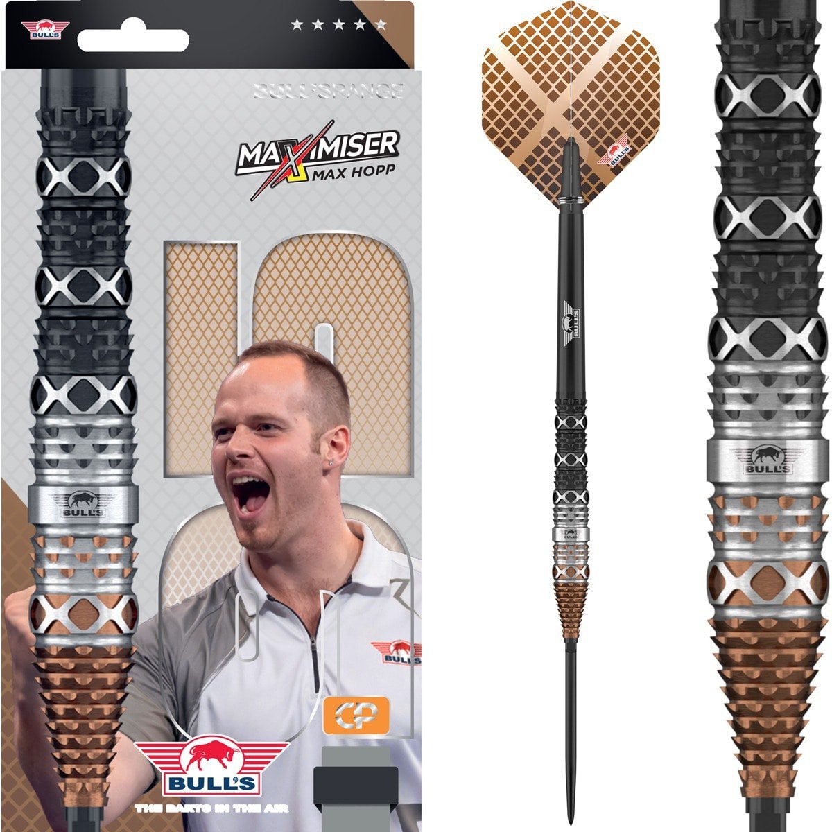 BullsNL Steel-Dart Max Hopp 95% Tungsten CP in 23g, 24g, 25g