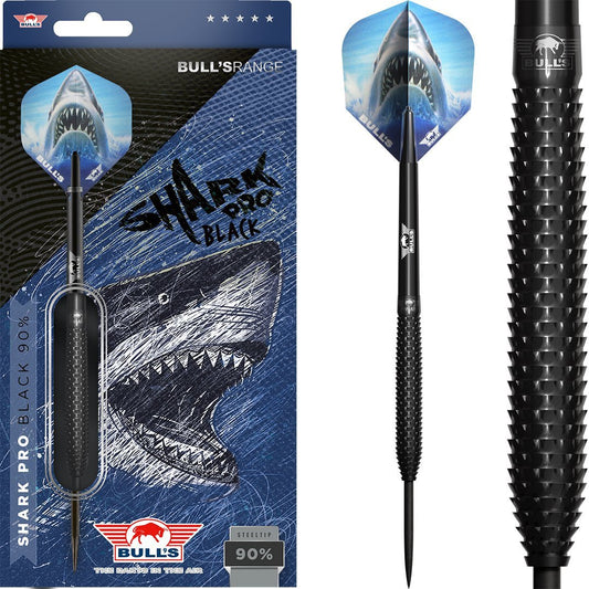 BullsNL Shark Pro Black 90% Steeldarts 22g, 23g, 24g, 25g