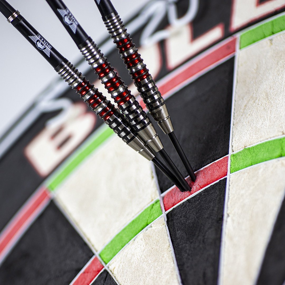 BullsNL Steel-Dart Smoke 90% Tungsten Red Flare in 23g und 24g