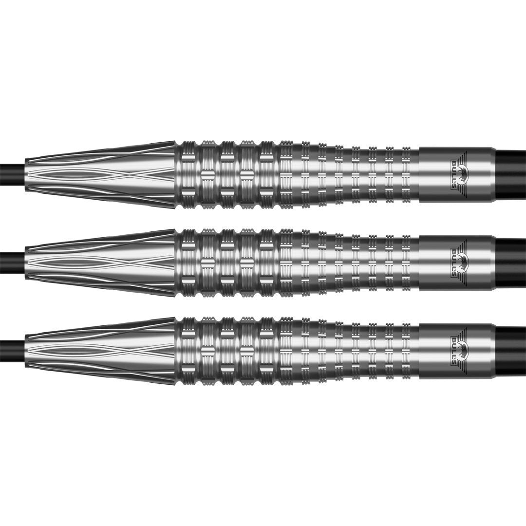 BullsNL Steel-Dart Smoke 90% Tungsten Silver Ash in 23g und 25g