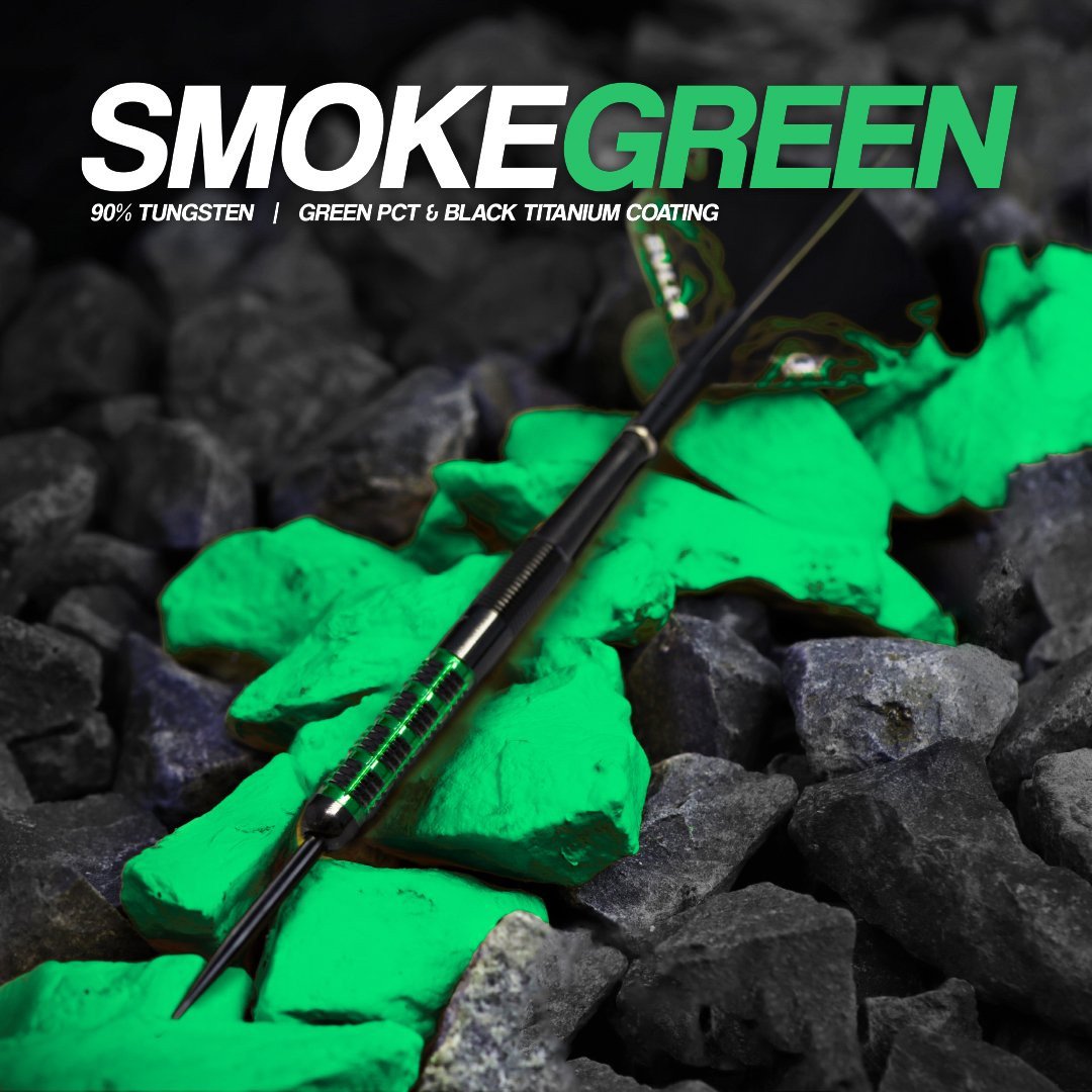 BullsNL Soft-Dart Smoke Green Jade 90% Tungsten in 18g