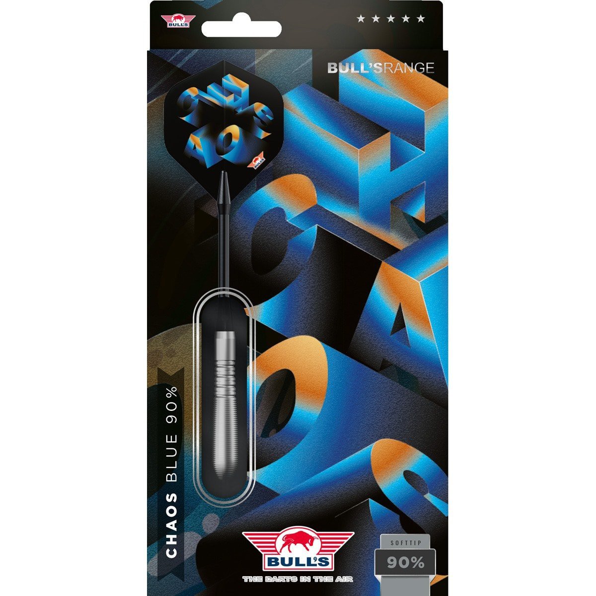 BullsNL Soft-Dart Chaos 90% Tungsten Blue in 19g
