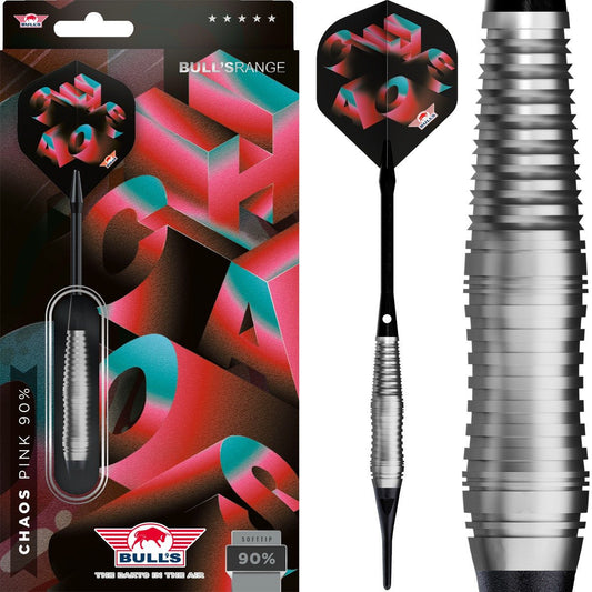 BullsNL Soft-Dart Chaos 90% Tungsten Pink in 20g