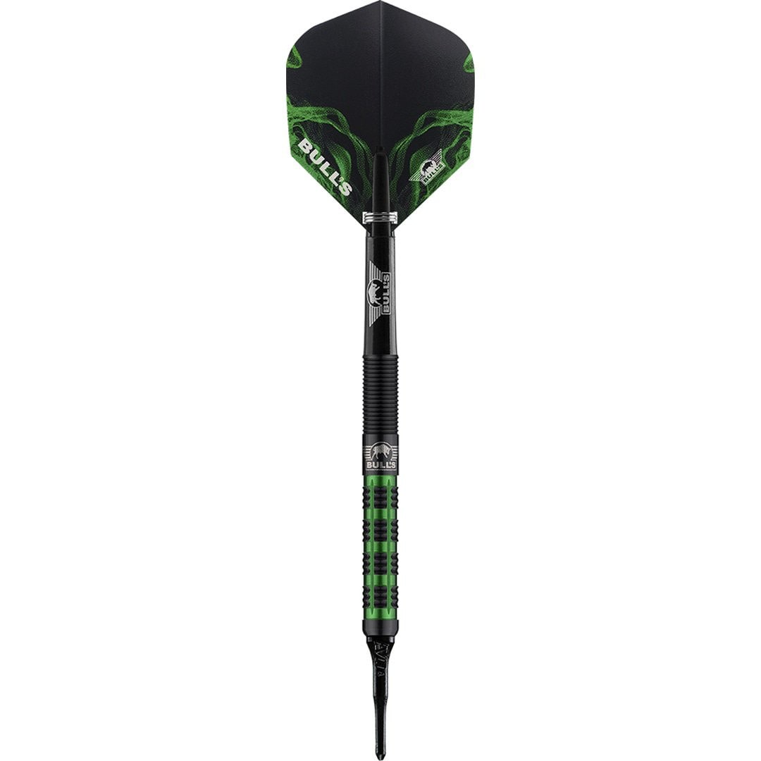 BullsNL Soft-Dart Smoke Green Jade 90% Tungsten in 18g