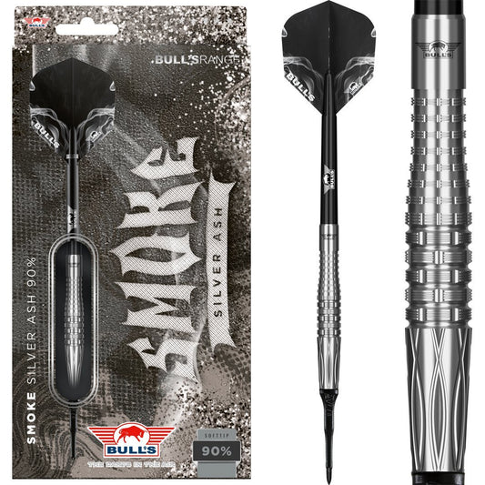 BullsNL Soft-Dart/Softtip Smoke Silver Ash 90% Tungsten in 20g