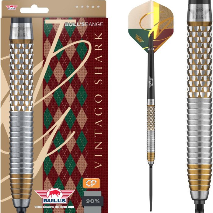 BullsNL Steel-Dart Vintago 90% Tungsten Shark CP in 22g, 23g, 24g, 27g
