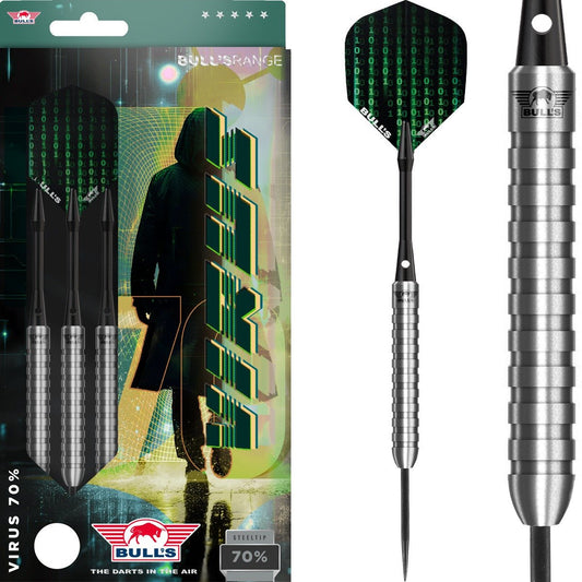 BullsNL Steel-Dart Virus 70% Tungsten in 22g,23g,24g,25g