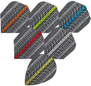 HARROWS Supergrip Flights Standard 100 Micron - verschiedene Farben (Set = 3 Stück)