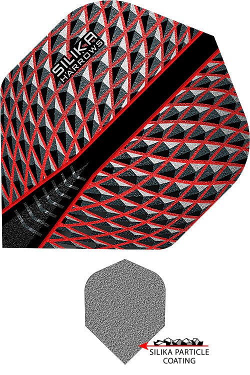HARROWS Flight Silika Series Standard No2/No6 (1 Set = 3 Stück in 100 Micron) - Abverkauf