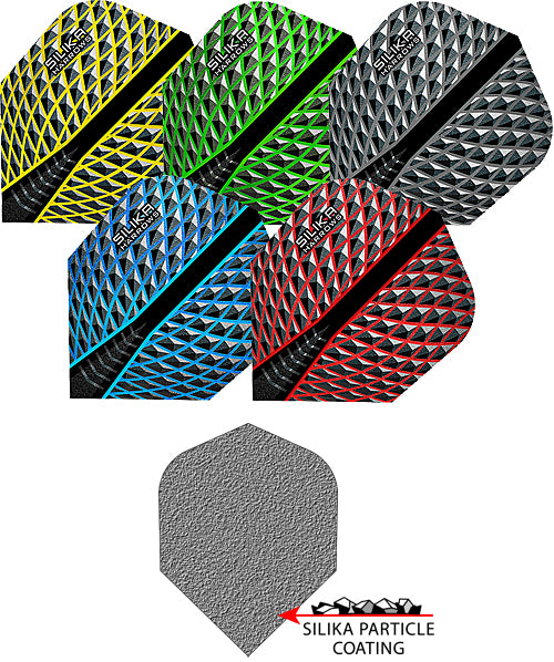 HARROWS Flight Silika Series Standard No2/No6 (1 Set = 3 Stück in 100 Micron) - Abverkauf