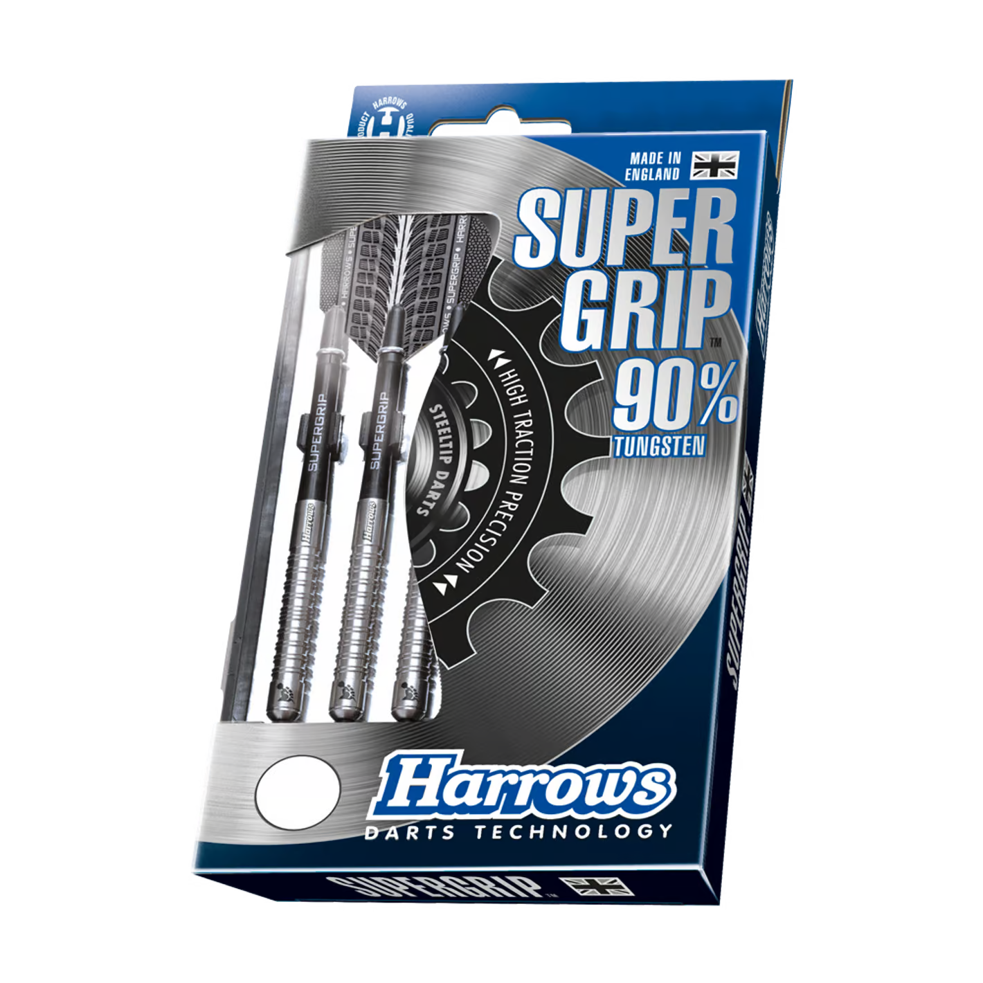 HARROWS Steel-Dart Super Grip 90% Tungsten in 21g, 22g, 23g, 24g, 25g, 26g, 28g, 30g
