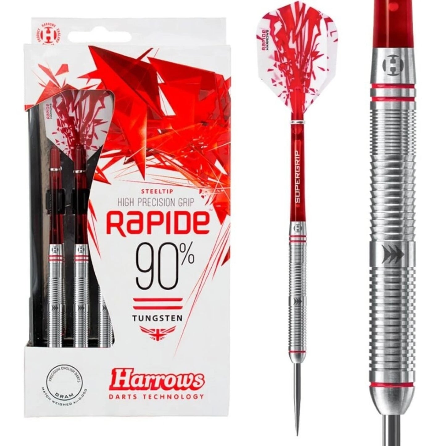 HARROWS Steel-Dart Rapide 90% in 21g, 22g, 23g, 24g, 25g, 26g