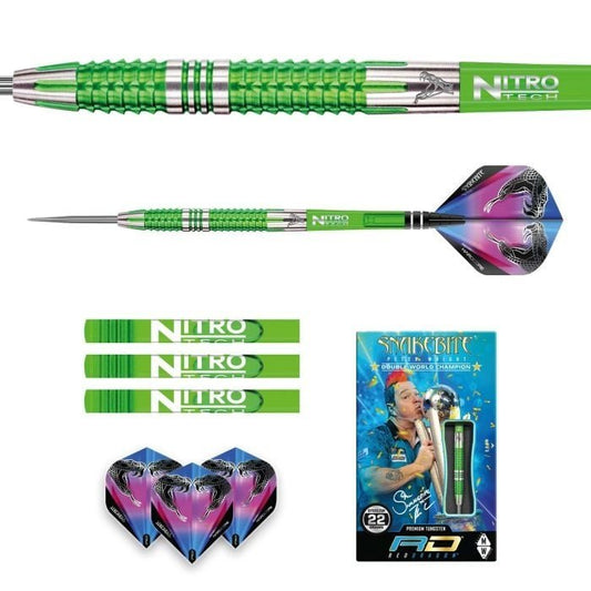 Reddragon Steel-Dart Peter Wright Snakebite Mamba 2 90% Tungsten in 22g, 24g