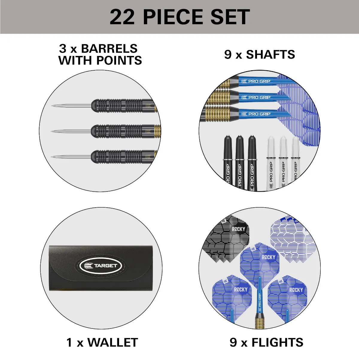 Target Josh Rock Brass Steeldarts 22g