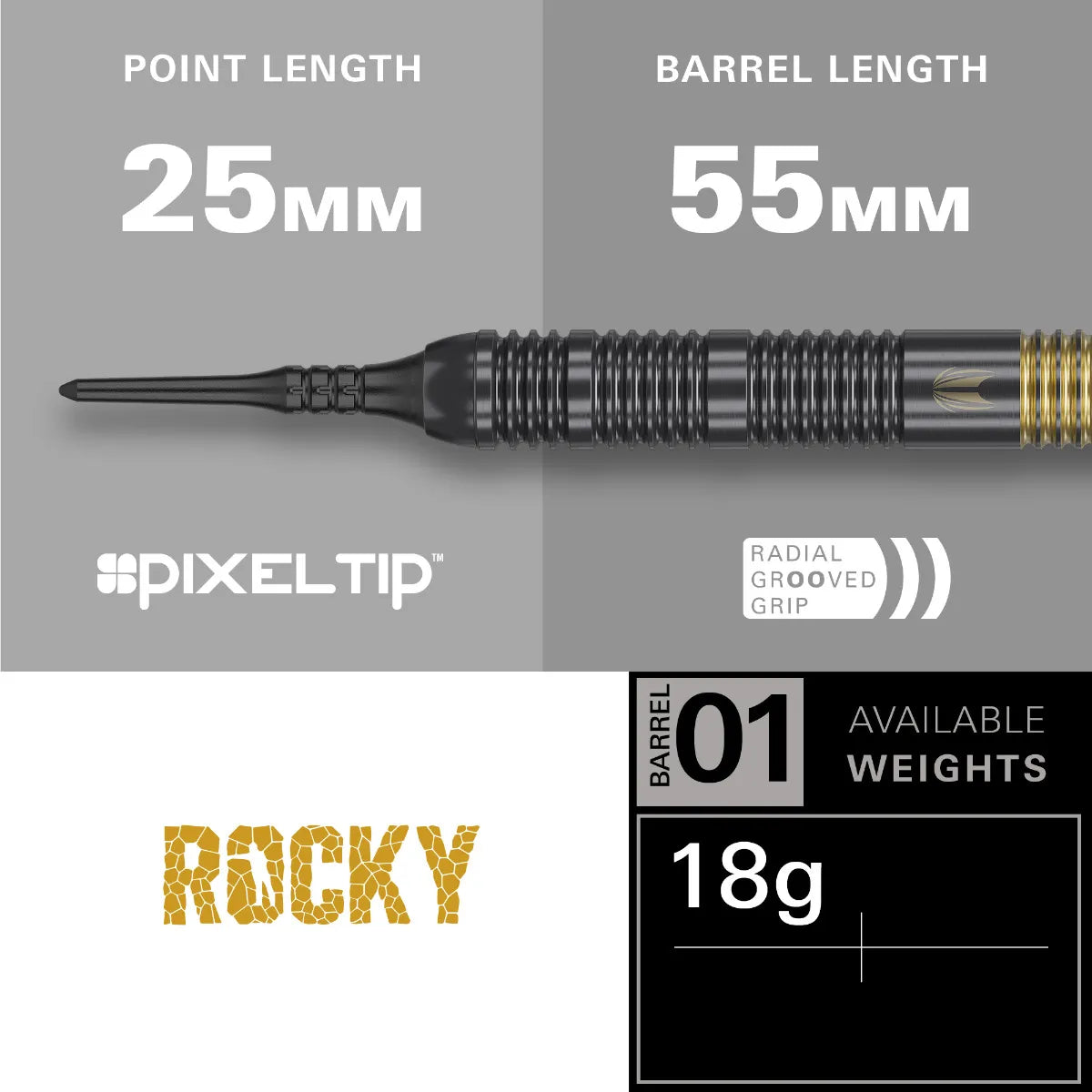 Target Josh Rock Brass Softdarts 18g