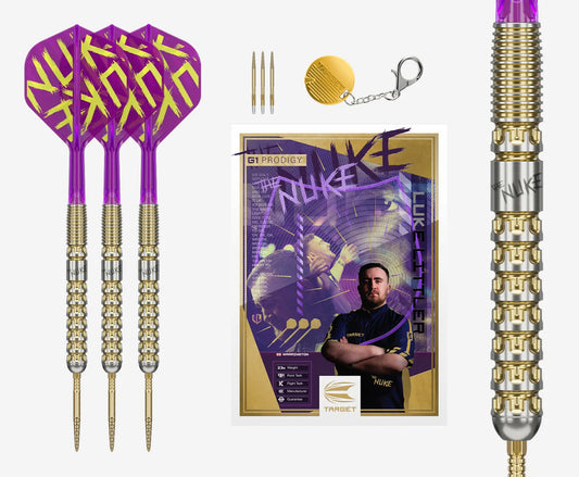 Target Luke Littler G1 Prodigy Swiss Point Steeldarts 22g, 23g, 24g