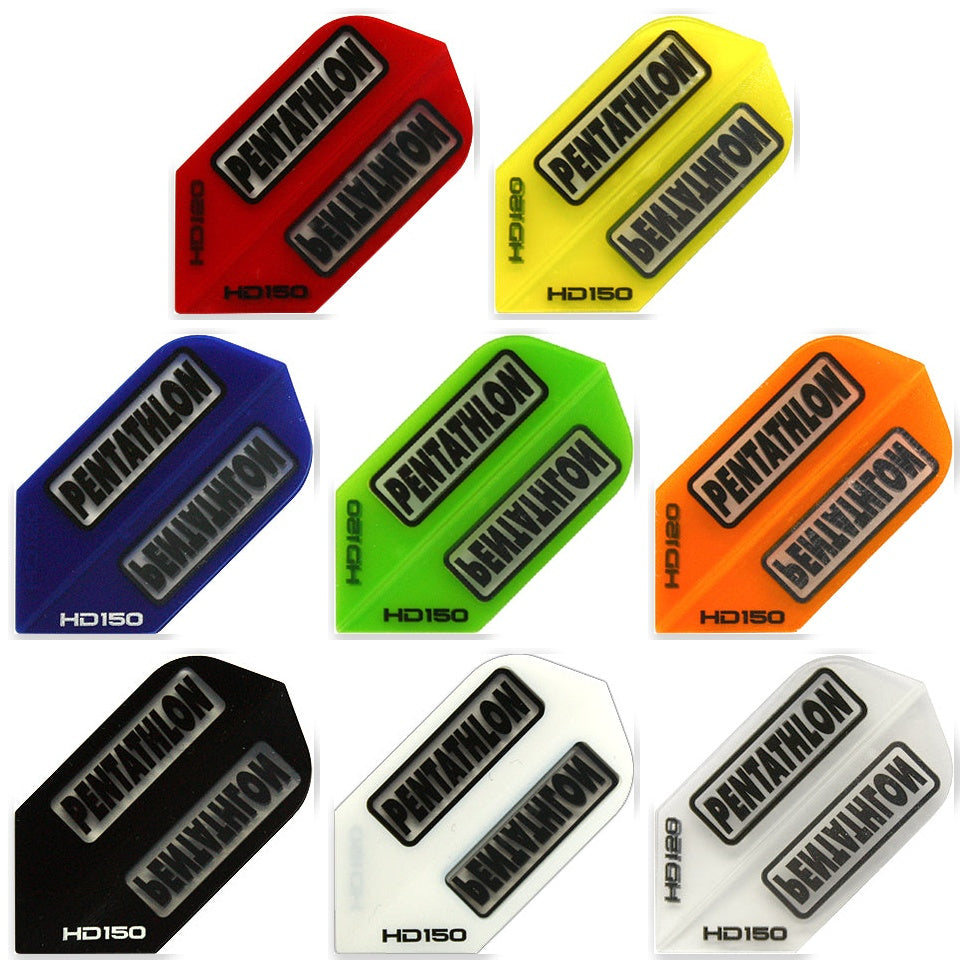 Dartpoint Flight Pentathlon 150 Micron in Slim - verschiedene Farben - 1 Set = 3 Stück