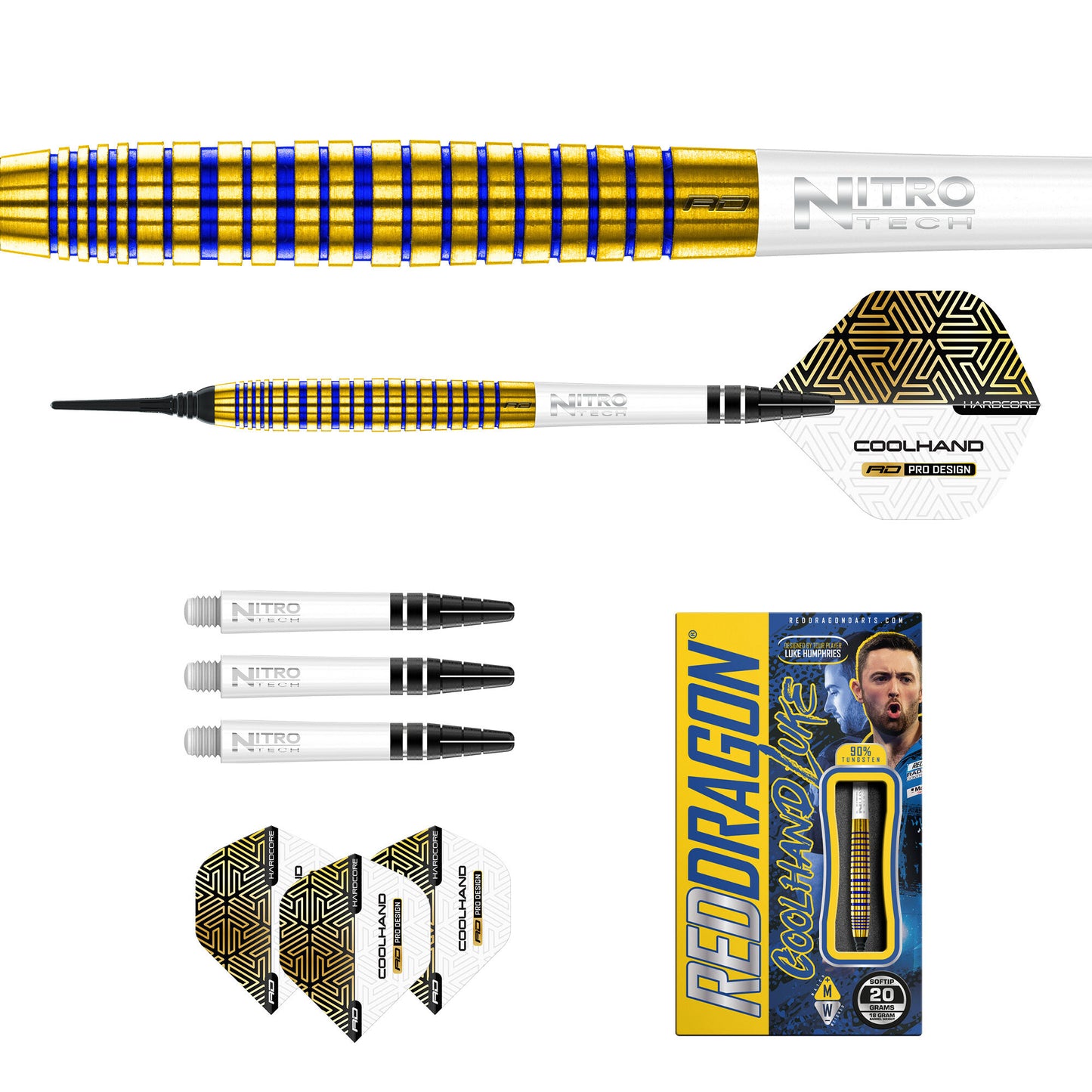 Reddragon Luke Humphries TX3 Gold SE Softdarts 20g