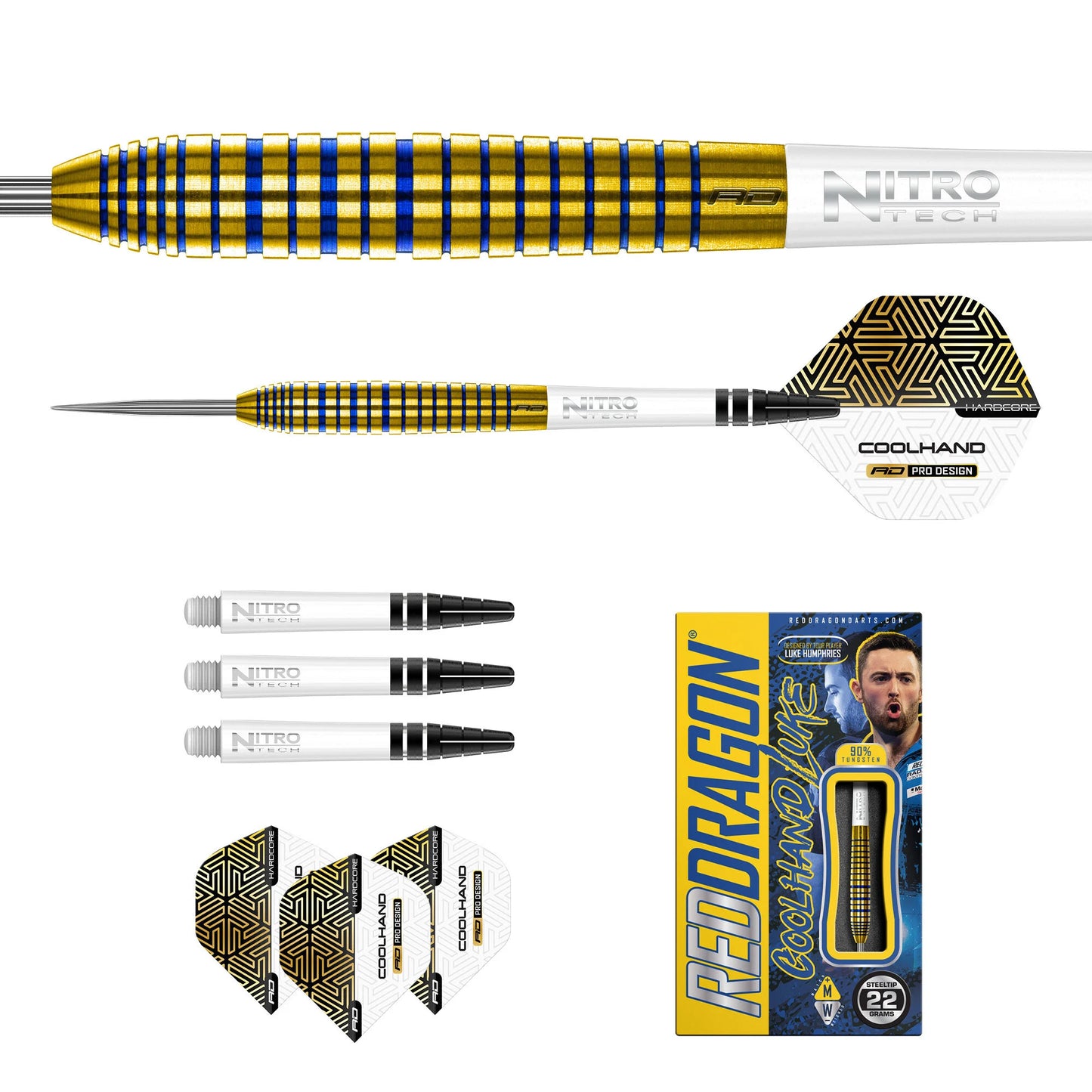 Reddragon Luke Humphries Steeldarts TX3 Gold SE 24g