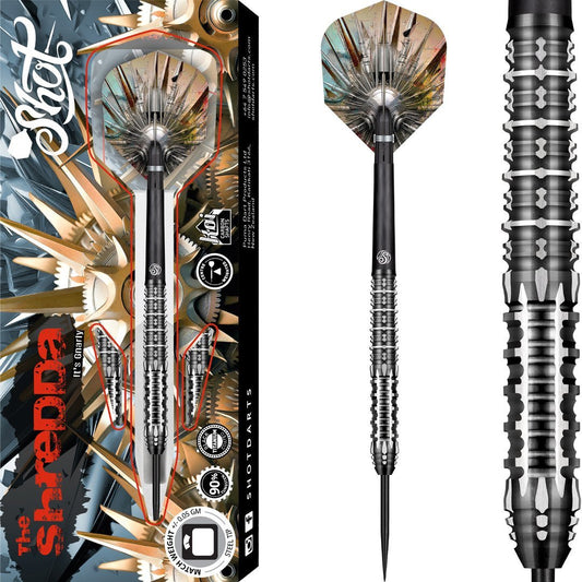 Shot Steel-Dart Gnarly Shredda 90% Tungsten in 23g, 24g, 26g, 28g, 30g