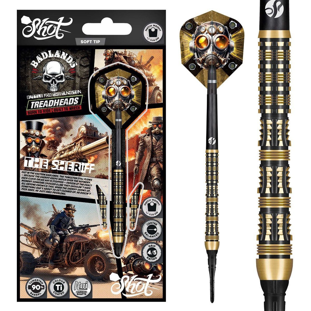 Shot Soft-Dart Badlands The Sheriff 90% Tungsten in 20g