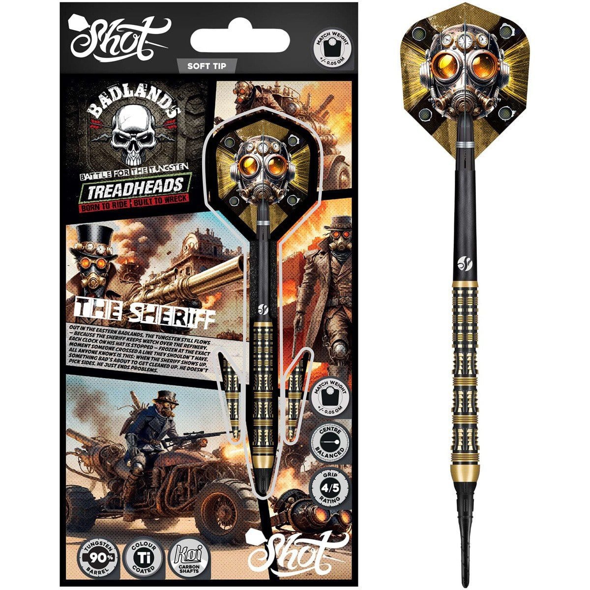 Shot Soft-Dart Badlands The Sheriff 90% Tungsten in 20g