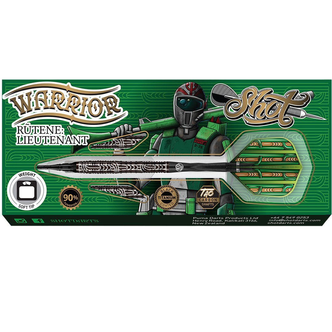 Shot Soft-Dart Warrior Rutene 90% Tungsten in 18g