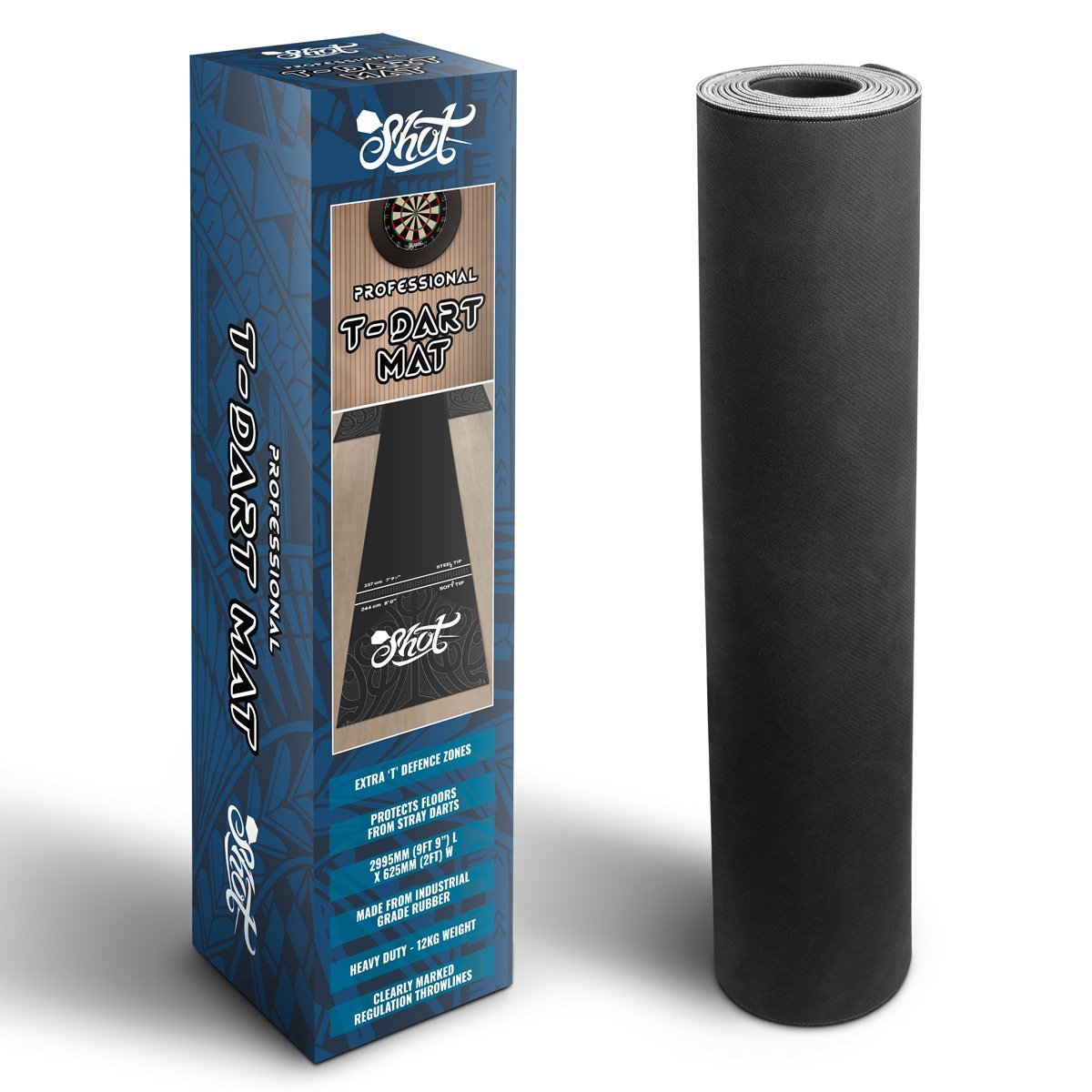 Shot T-Dartmat/Dartmatte Floor Protection | 300x60 cm