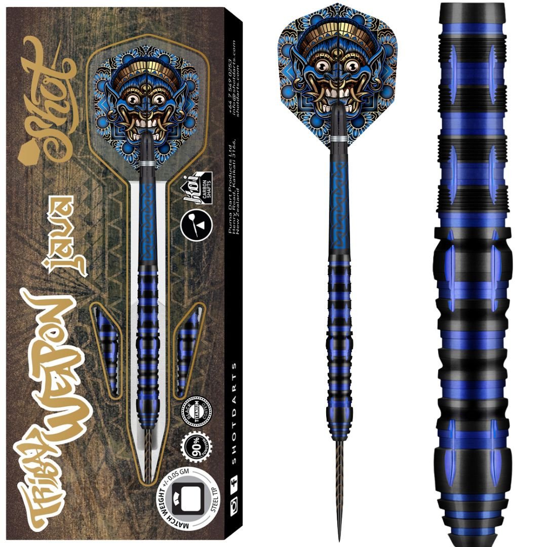 Shot Steel-Dart Tribal Weapon Java 90% Tungsten in 23g, 24g, 25g, 26g