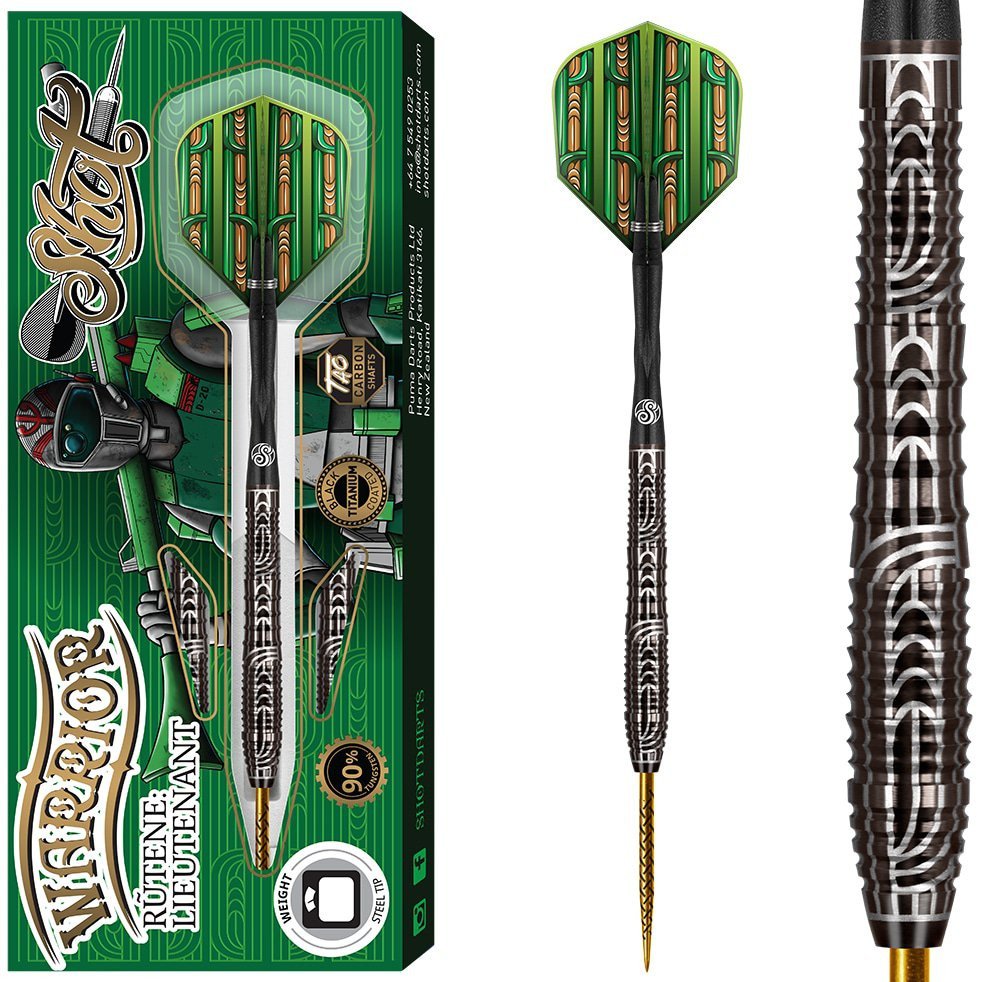 Shot Steel-Dart Warrior Rutene 90% Tungsen in 23g, 24g