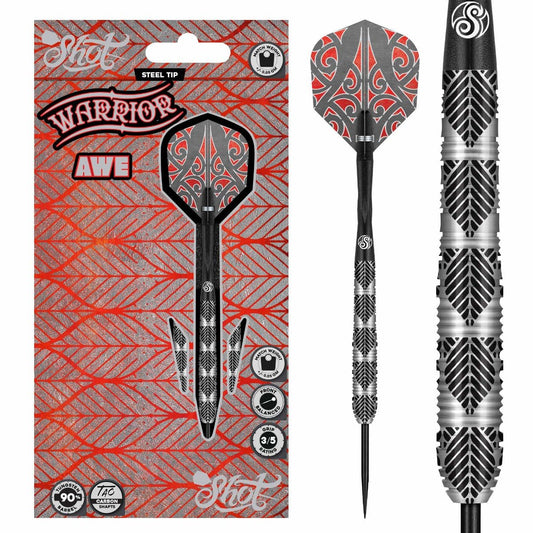 Shot Steel-Dart Warrior Awe 90% Tungsten in 22g, 23g, 24g, 26g