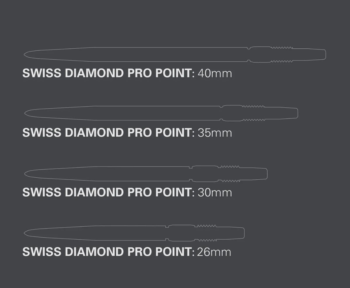 Target Spitzen/Points Swiss Diamond Pro Black, Gold, Silver