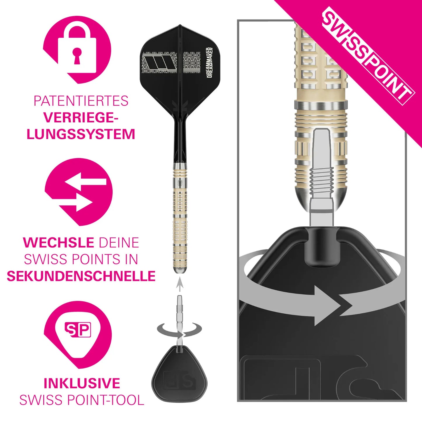 Target Steel-Dart Dimitri van den Bergh 95% Tungsten in 22g, 23g, 24g (2025)
