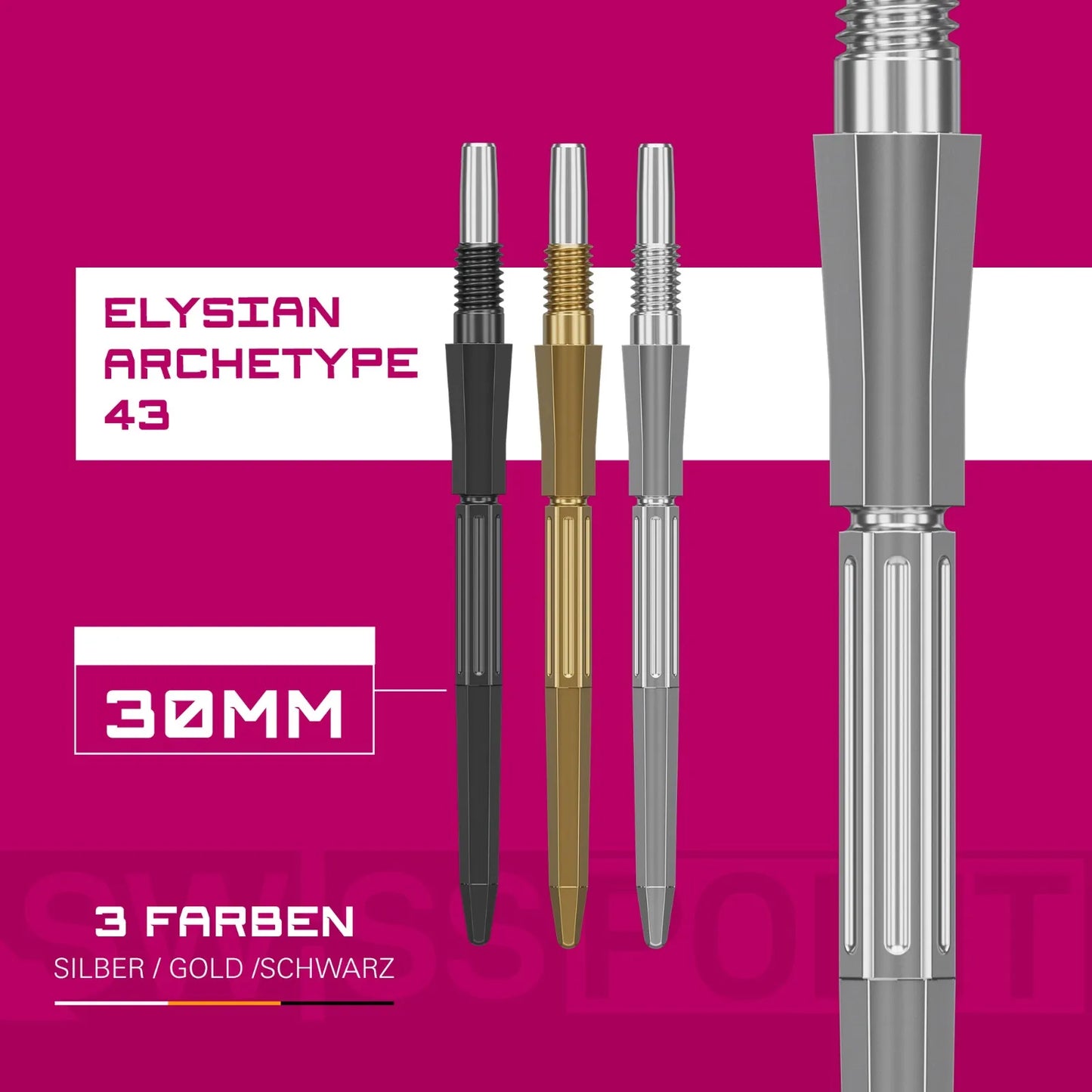 Target Spitzen/Swiss Point Elysian Archetype 43 - 30mm, 35mm, 42mm - in Silber/Silver (2026)