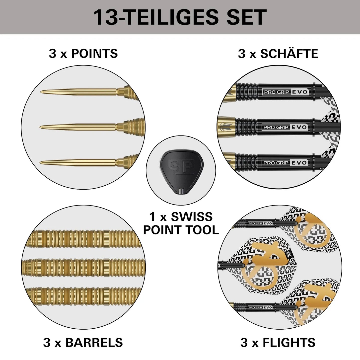 Target Steel-Dart Bolide Envy Modell 01 Swiss Point 90% Tungsten in 22g, 25g (2026)