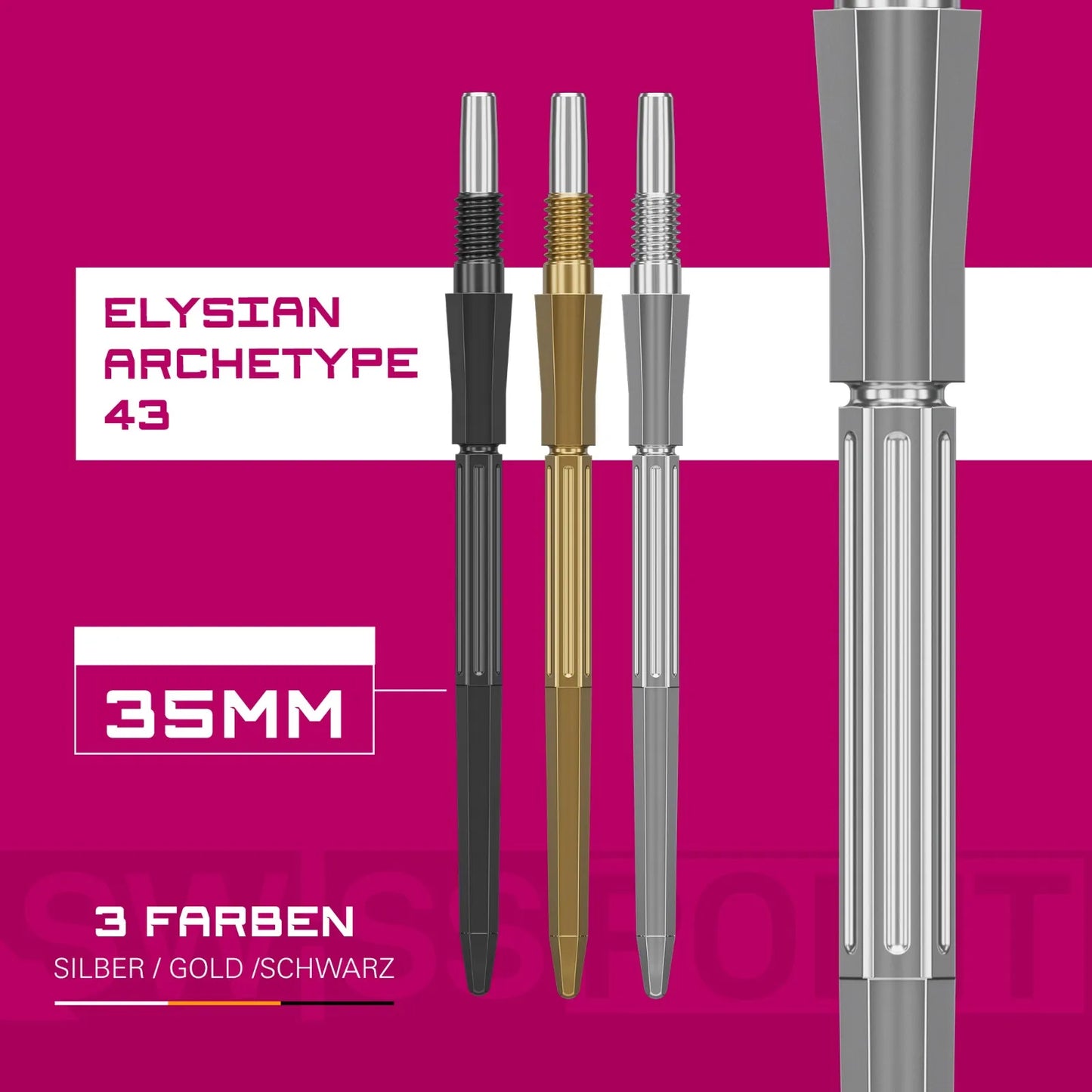 Target Spitzen/Swiss Point Elysian Archetype 43 - 30mm, 35mm, 42mm - in Silber/Silver (2026)