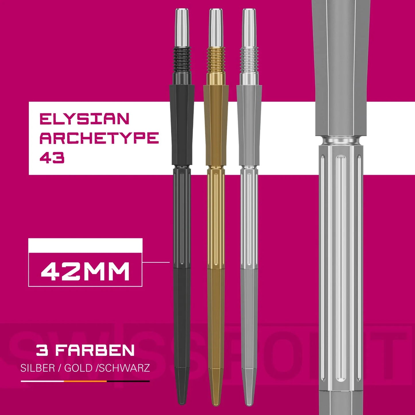 Target Spitzen/Swiss Point Elysian Archetype 43 - 30mm, 35mm, 42mm - in Silber/Silver (2026)